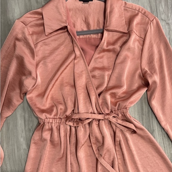 Halogen Pink Faux Wrap Dress​​​ - Picture 2 of 4